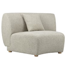 Crescent Wedge Armless Lounge Chair